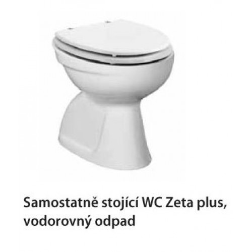Jika ZETA PLUS samostatně stojící WC, vodorovný odpad H8217470000001 Jika ZETA PLUS samostatně stojící WC, vodorovný odpad H8217470000001