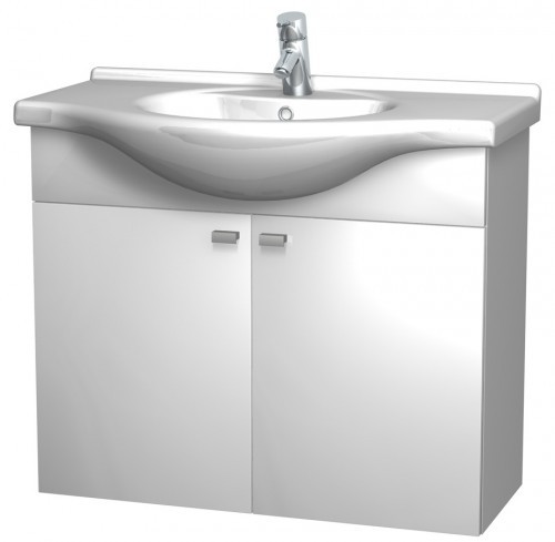 INTEDOOR ZARJA spodní koupelnová skříňka závěsná s keramickým umyvadlem ZA8510