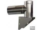 REGULUS APWKB8 Patní koleno pr.80/125 PPH-A/Inox s přisáváním včetně držáku 8645