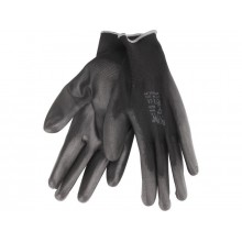 EXTOL PREMIUM rukavice z polyesteru polomáčené, velikost 11", černé 8856638