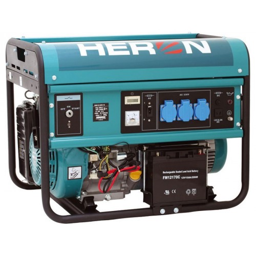 HERON EGM 55 AVR-1E elektrocentrála benzínová 13HP / 5,5KW pro svařování