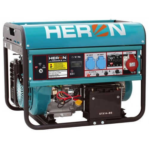 HERON EGM 65 AVR-3E elektrocentrála benzínová 15HP / 6,5KW 8896120