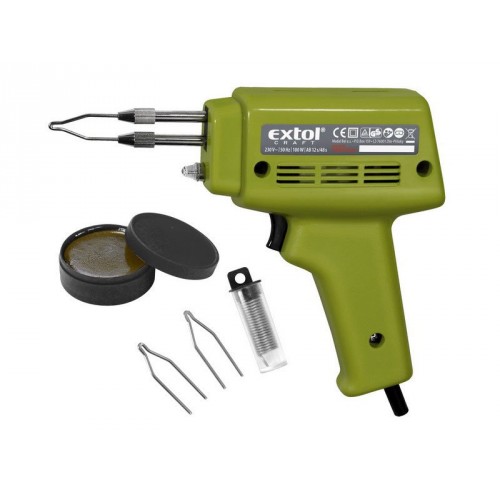 EXTOL CRAFT pistole pájecí transformátorová 100W, se sadou 9921 EXTOL CRAFT pistole pájecí transformátorová 100W, se sadou 9921