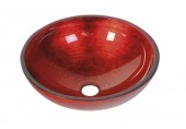 SAPHO MURANO skleněné umyvadlo 40x13cm, červené AL5318-63