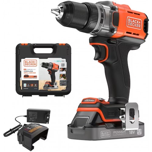 Black & Decker BCD382D1XK Vrtací šroubovák (45Nm/18V/1x2,0Ah), kufr Black & Decker BCD382D1XK Vrtací šroubovák (45Nm/18V/1x2,0Ah), kufr