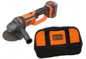 Black & Decker BCG720M1 Aku úhlová bruska (125mm/18V/1x4,0Ah), taška