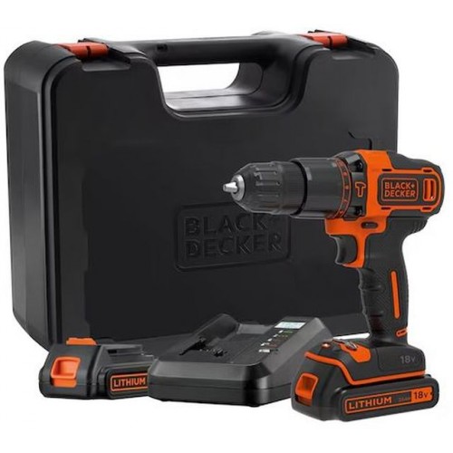 Black & Decker BDCHD18K1B2 Aku příklepová vrtačka (40Nm/18V/2x2,0Ah), kufr