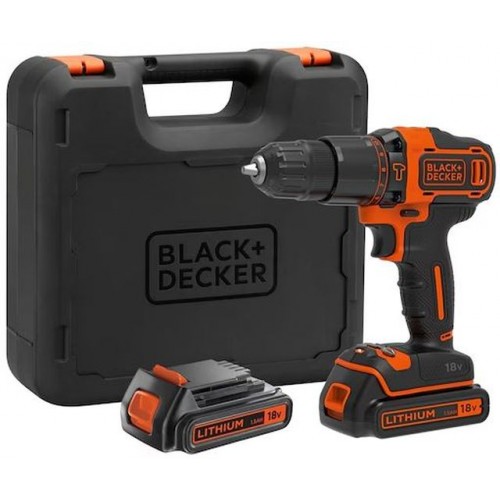 Black & Decker BDCHD18KB Aku příklepová vrtačka (40Nm/18V/2x1,5Ah), kufr