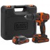 Black & Decker BDCHD18KB Aku příklepová vrtačka (40Nm/18V/2x1,5Ah), kufr