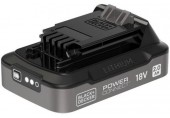 Black & Decker BDL2018S Akumulátor Li-lon (18V/2,0Ah) s ukazatelem nabití