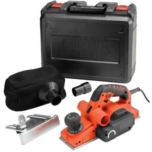 Black & Decker KW750K Hoblík (750W/82mm/0-2mm), TCT nože, kufr