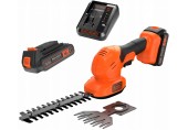 Black & Decker BCSS18D1 POWERCONNECT nůžky na živý plot, trávu, keře (18V/1x2,0Ah)