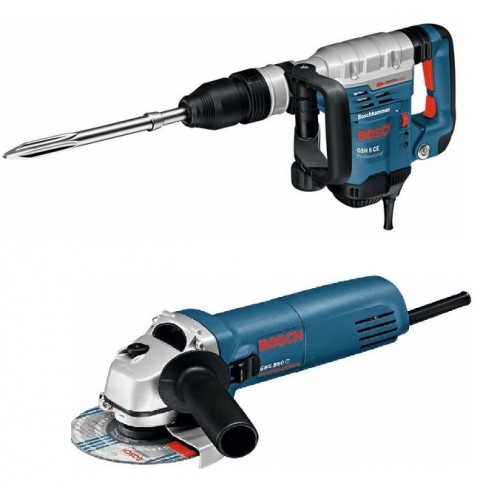 BOSCH GSH 5 CE Sekací kladivo SDS MAX+Úhlová bruska GWS 850 C,0615990H30