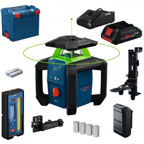 BOSCH GRL18V-4-34CVG + WM5 PROFESSIONAL Stavební rotační laser 0601061H02 BOSCH GRL18V-4-34CVG + WM5 PROFESSIONAL Stavební rotační laser 0601061H02
