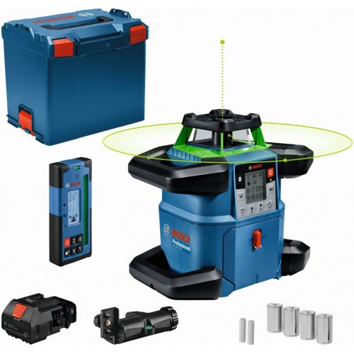 BOSCH GRL 650 CHVG PROFESSIONAL Rotační laser, L-BOXX 4× aku (LR20), laserový přijímač LR 65 G 0601061V01