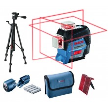 BOSCH GLL 3-80 C Liniový laser + BT 150 Stavební stativ 0601063R01