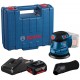 BOSCH GEX 185-LI PROFESSIONAL Excentrická bruska, 1× GBA 18V 4.0Ah, kuft 06013A5021