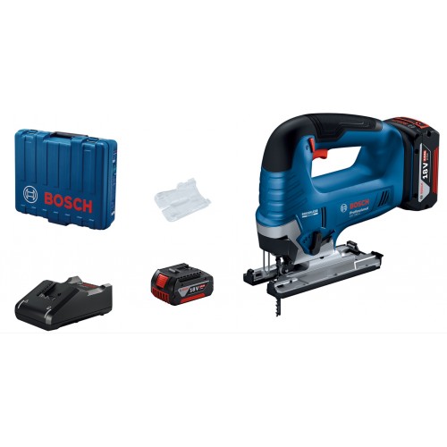 BOSCH GST 185-LI Akumulátorová kmitací pila, 2x 4,0 Ah, GAL 18V-40, kufr 06015B3024