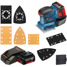 BOSCH GSS 18V-10 Aku vibrační bruska; 2x 5,0 Ah; L-Boxx 06019D0201