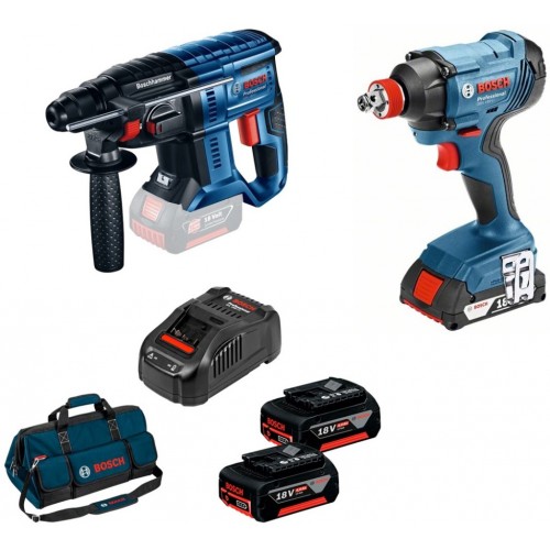 BOSCH GDX 180-Li Professional Aku rázový utahovák + GBH 180-Li Professional Aku vrtací kladivo 06019G5221 BOSCH GDX 180-Li Professional Aku rázový utahovák + GBH 180-Li Professional Aku vrtací kladivo 06019G5221
