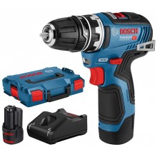 BOSCH GSR 12V-35 FC Akumulátorový vrtací šroubovák, L-BOXX 102, 2× aku 3,0 Ah, vrtací sklíčidlo GFA 12-B 06019H3001