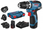 BOSCH GSR 12V-35 FC PROFESSIONAL Aku vrtací šroubovák, L-BOXX 102, 2× akumulátor 3,0 Ah, adaptér 06019H3000