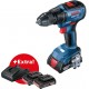 BOSCH GSR 18V-50 PROFESSIONAL Aku vrtací šroubovák, 3x 18V 2.0Ah, L-Case 06019H5005