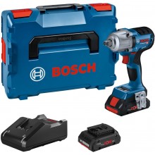 BOSCH GDS 18V-450 PC Akumulátorový rázový utahovák, L-BOXX, GAL 18-40, 2x 4.0Ah 06019K4102