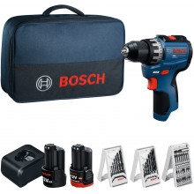 BOSCH GSR12V-31 PROFESSIONAL Aku vrtací šroubovák, 12V/2,0Ah+3,0Ah, taška 06019S6005