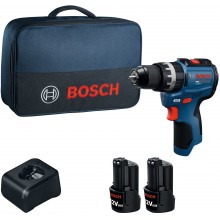 BOSCH GSB12V-31 PROFESSIONAL Aku příklepový šroubovák, 2x 12V/2,0Ah, taška 06019S6102
