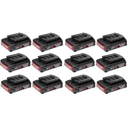BOSCH GBA 18V 2.0Ah PROFESSIONAL Akumulátor, 12ks 0602494002