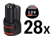 BOSCH 28x GBA 12V 3.0Ah PROFESSIONAL Akumulátor 0602496012