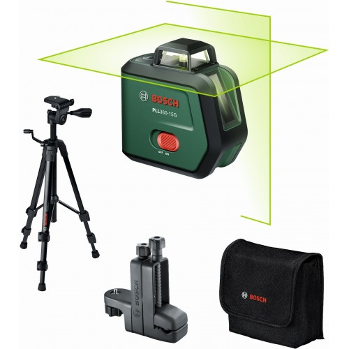 BOSCH PLL360-15G UNI Křížový laser 360° + stativ + držák 0603663K02 BOSCH PLL360-15G UNI Křížový laser 360° + stativ + držák 0603663K02