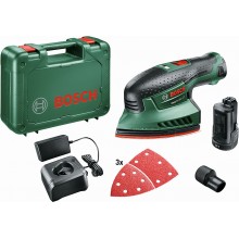 BOSCH EasySander 12 Akumulátorová multibruska, 2x2,0 Ah 060397690A