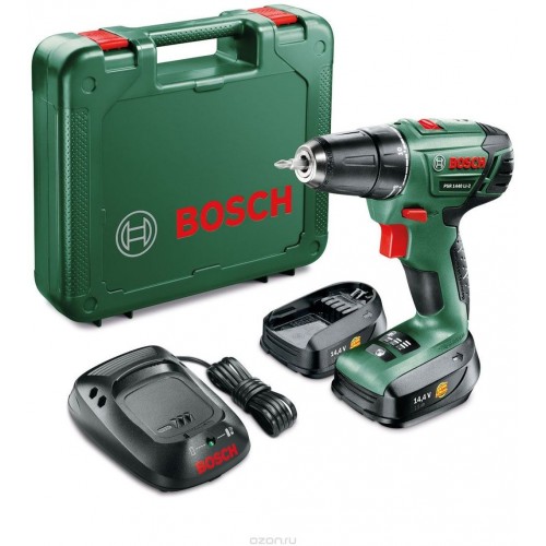 BOSCH PSR 1440 LI-2 Akumulátorový vrtací šroubovák (2x Akku) 06039A3021 BOSCH PSR 1440 LI-2 Akumulátorový vrtací šroubovák (2x Akku) 06039A3021