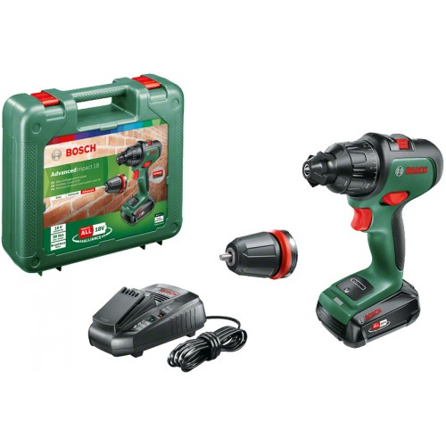 BOSCH AdvancedImpact 18 Akumulátorový dvourychlostní kombinovaný šroubovák 06039B510A