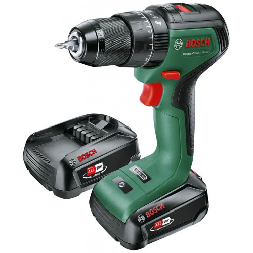 BOSCH UniversalImpact 18V-60(2x2,0Ah)+AL18V-20 Aku příklepový šroubovák 06039D7102