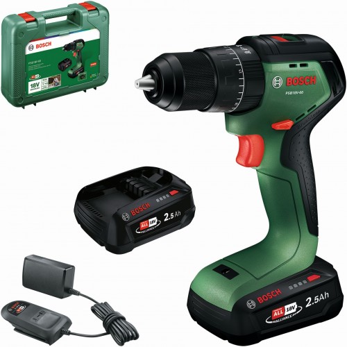 BOSCH PSB18V-60 Akumulátorový příklepový vrtací šroubovák, 2x2,5Ah, Kufr 06039D7302 BOSCH PSB18V-60 Akumulátorový příklepový vrtací šroubovák, 2x2,5Ah, Kufr 06039D7302