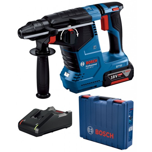 BOSCH GBH 187-LI PROFESSIONAL Vrtací kladivo (SDS-Plus) 1x 5.0 Ah Li-Ion, GAL 8V-40 0611923022