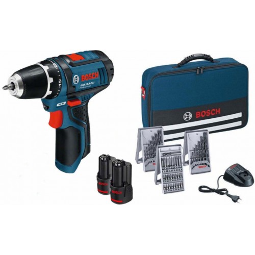 BOSCH GSR 12V-15 Professional Vrtací šroubovák + 25ks sada bitů, 7ks vrtáků do dřeva, 7ks vrtáků do kovu + taška 0615990GB0 BOSCH GSR 12V-15 Professional Vrtací šroubovák + 25ks sada bitů, 7ks vrtáků do dřeva, 7ks vrtáků do kovu + taška 0615990GB0