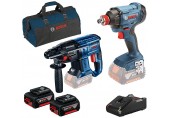 BOSCH Profesionální sada GBH 180+GDX 180+2x GBA 18V+GAL+taška 0615990M30