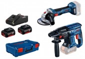 BOSCH Sada: GBH 180-LI + GWS 180-LI + 2x4.0 Ah, GAL 18V-40, XL-BOXX 0615990N05