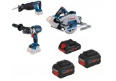 BOSCH sada GSB 18V-110C+GKS 18V-68GC+GSA 18V-28+1x 4Ah+2x 5,5Ah 0615990N38