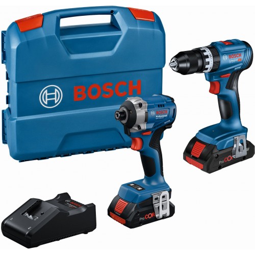 BOSCH PROFESSIONAL Sada 2 ks 18V nářadí: GSB + GDR + 2× 4 + GAL 0615A50069 BOSCH PROFESSIONAL Sada 2 ks 18V nářadí: GSB + GDR + 2× 4 + GAL 0615A50069