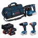 BOSCH GSR+GDX+GBH+3x5,0Ah+GAL 12V/18V-80 PROFESSIONAL sada 3ks 18V nářadí 0615A50093