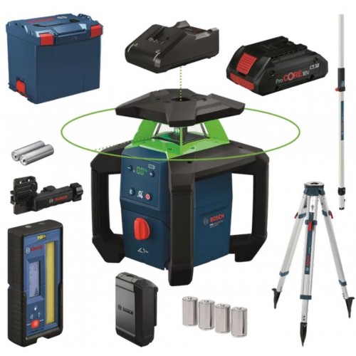 BOSCH GRL18V-4-34CVG+BT170+GR240 PROFESSIONAL Stavební rotační laser 0615A500DH BOSCH GRL18V-4-34CVG+BT170+GR240 PROFESSIONAL Stavební rotační laser 0615A500DH