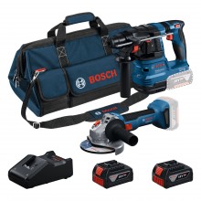 BOSCH GWS + GBH + 2× GBA 18V 4.0Ah + GAL + taška Sada 2 kusů 18V nářadí 0615V0003C