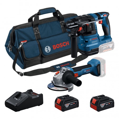 BOSCH GWS + GBH + 2× GBA 18V 4.0Ah + GAL + taška Sada 2 kusů 18V nářadí 0615V0003C BOSCH GWS + GBH + 2× GBA 18V 4.0Ah + GAL + taška Sada 2 kusů 18V nářadí 0615V0003C