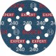 BOSCH Brusný kotouč EXPERT O780 s fólií, 125 mm, G240, 50ks 2608902413