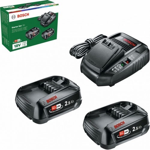 BOSCH Startovací sada 18 V 2× (2,5 Ah + AL 1830 CV) 1600A011LD BOSCH Startovací sada 18 V 2× (2,5 Ah + AL 1830 CV) 1600A011LD